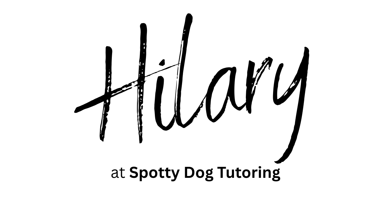 Hilary's signature at Spotty Dog Tutoring Hilary's signature at Spotty Dog Tutoring